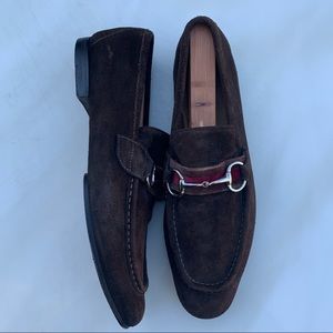 Gucci Brown Suede Authentic Loafer Style 10 1/2